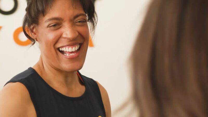 CorePower Yoga Instructor Smiling